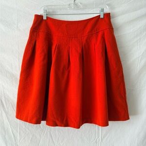Banana Republic Vibrant Orange A-Line midi Skirt